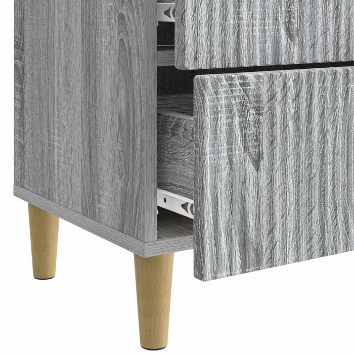 Dulap de noapte Sonoma gri 62 x 34,5 x 48 cm Lemn prelucrat - WALTI WALTI