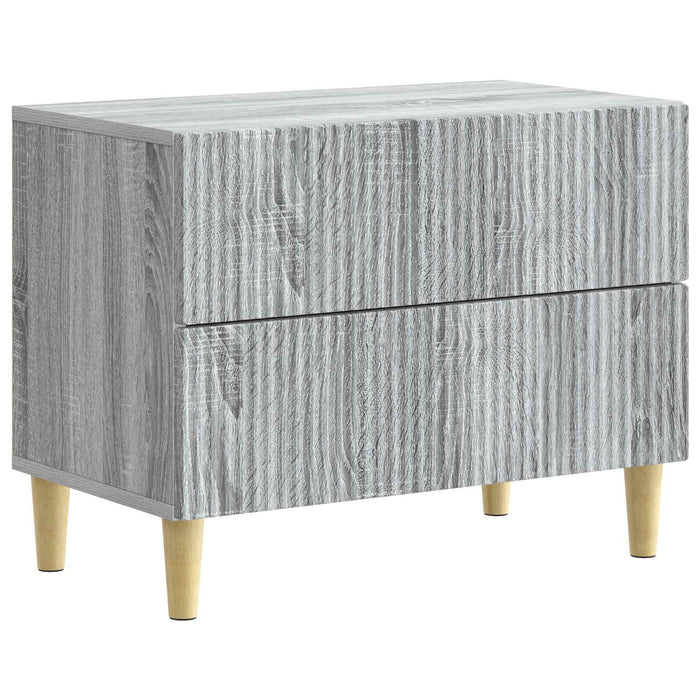 Dulap de noapte Sonoma gri 62 x 34,5 x 48 cm Lemn prelucrat - WALTI WALTI