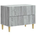 Dulap de noapte Sonoma gri 62 x 34,5 x 48 cm Lemn prelucrat - WALTI WALTI