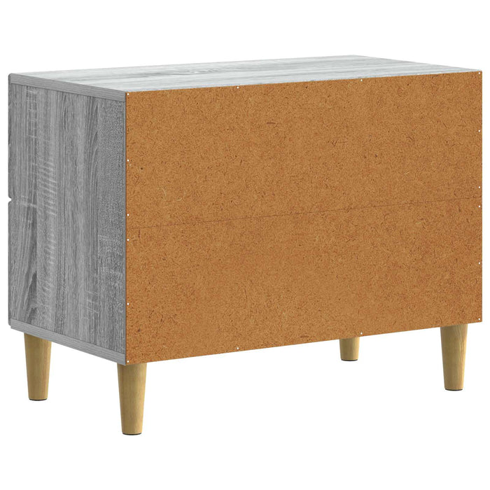 Dulap de noapte Sonoma gri 62 x 34,5 x 48 cm Lemn prelucrat - WALTI WALTI