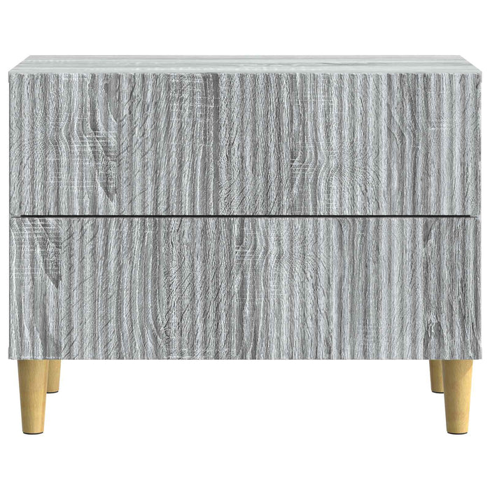 Dulap de noapte Sonoma gri 62 x 34,5 x 48 cm Lemn prelucrat - WALTI WALTI