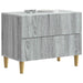 Dulap de noapte Sonoma gri 62 x 34,5 x 48 cm Lemn prelucrat - WALTI WALTI