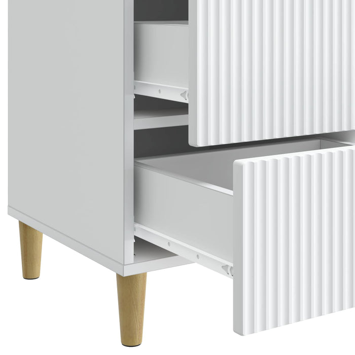 Dulap de noapte cu sertar Alb 43 x 41 x 66,5 cm Lemn prelucrat - WALTI WALTI