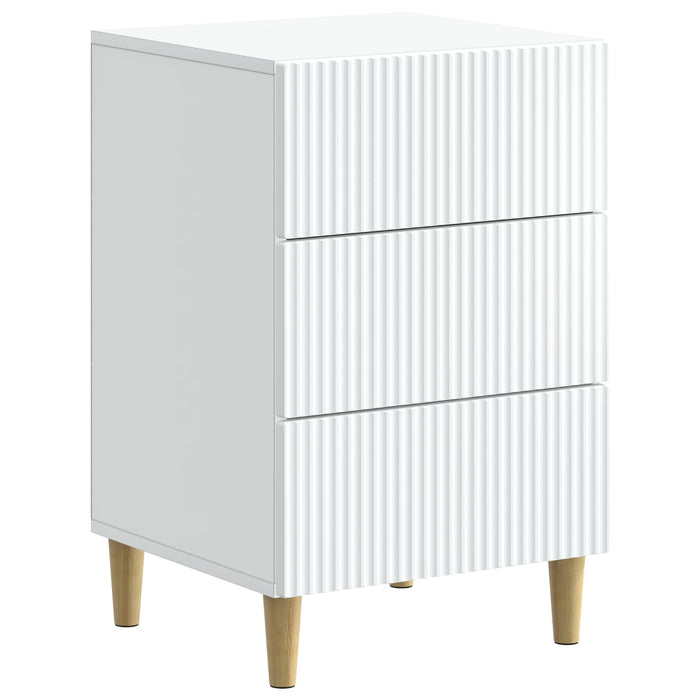 Dulap de noapte cu sertar Alb 43 x 41 x 66,5 cm Lemn prelucrat - WALTI WALTI