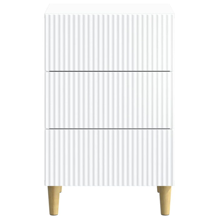Dulap de noapte cu sertar Alb 43 x 41 x 66,5 cm Lemn prelucrat - WALTI WALTI