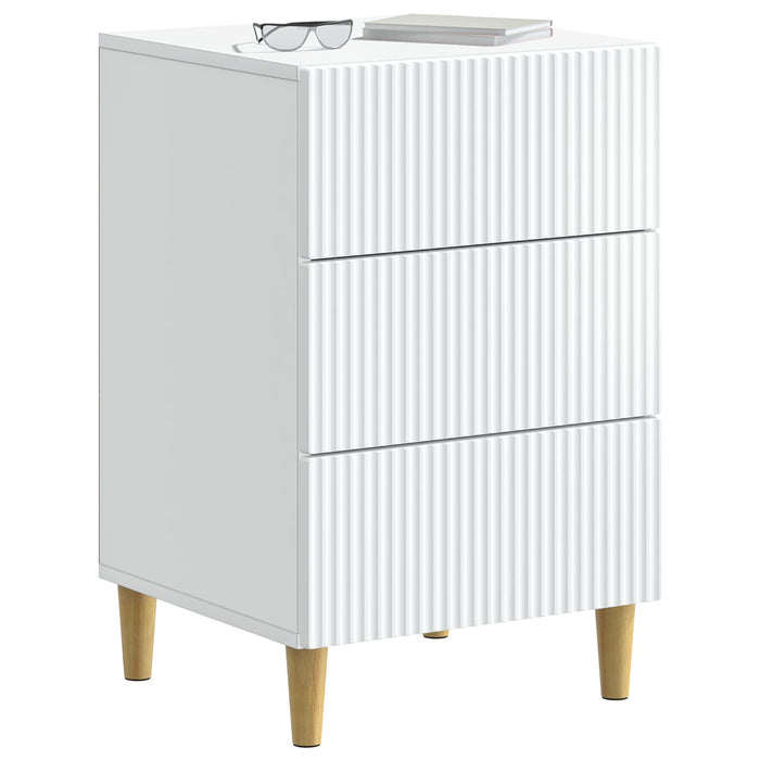 Dulap de noapte cu sertar Alb 43 x 41 x 66,5 cm Lemn prelucrat - WALTI WALTI