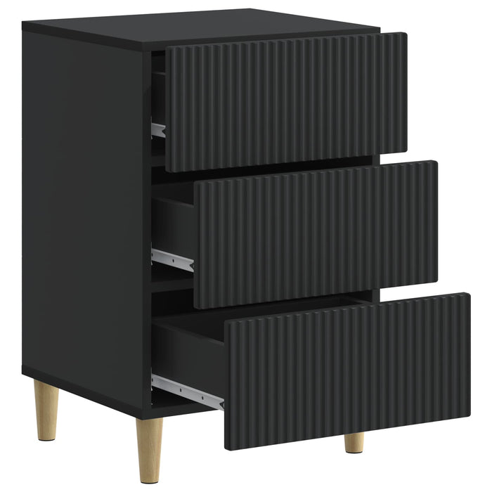 Dulap de noapte Negru 43 x 41 x 66,5 cm Lemn prelucrat - WALTI WALTI