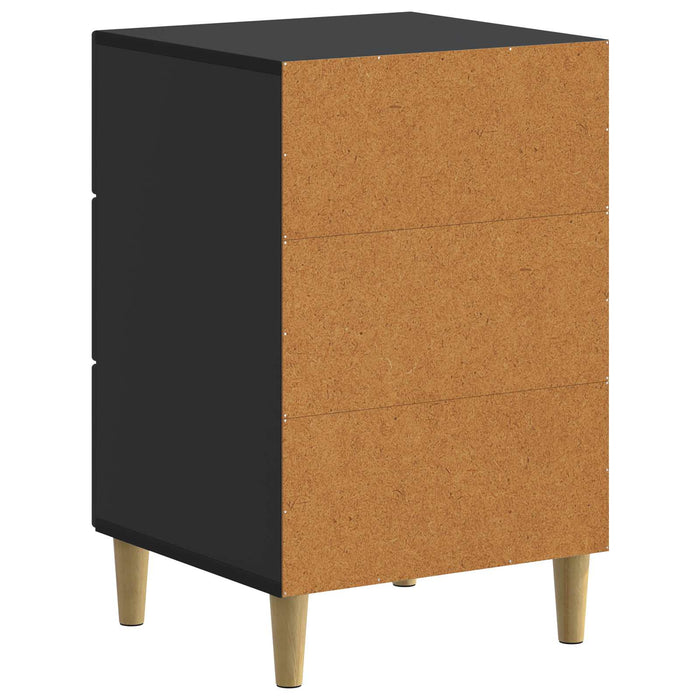 Dulap de noapte Negru 43 x 41 x 66,5 cm Lemn prelucrat - WALTI WALTI
