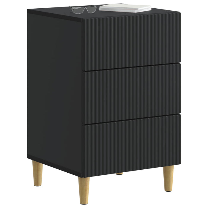 Dulap de noapte Negru 43 x 41 x 66,5 cm Lemn prelucrat - WALTI WALTI