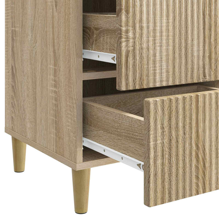 Dulap de noapte Stejar Sonoma 43 x 41 x 66,5 cm Lemn prelucrat - WALTI WALTI