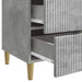 Dulap de noapte Gri Beton 43 x 41 x 66,5 cm Lemn prelucrat - WALTI WALTI