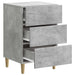 Dulap de noapte Gri Beton 43 x 41 x 66,5 cm Lemn prelucrat - WALTI WALTI