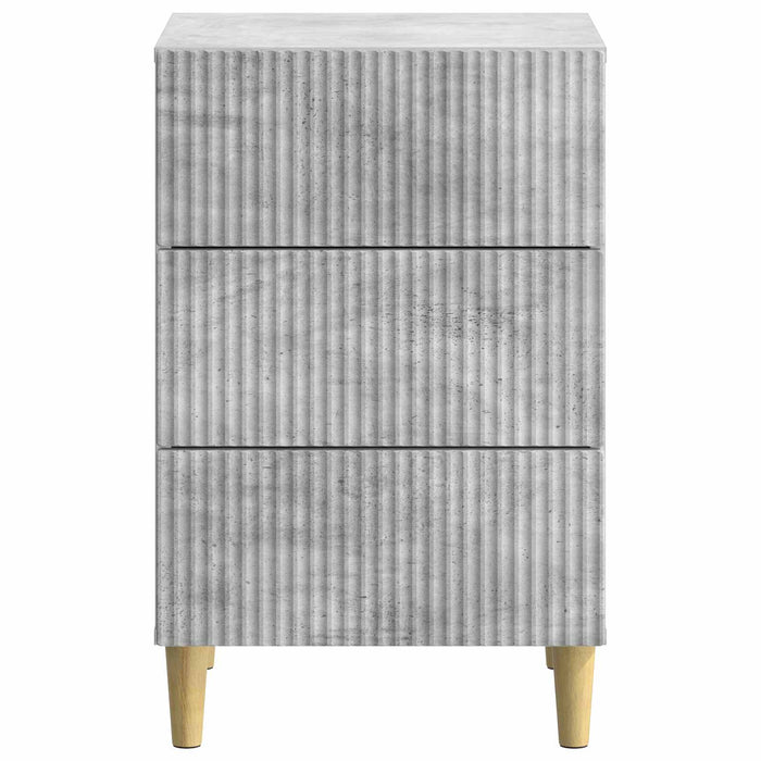 Dulap de noapte Gri Beton 43 x 41 x 66,5 cm Lemn prelucrat - WALTI WALTI