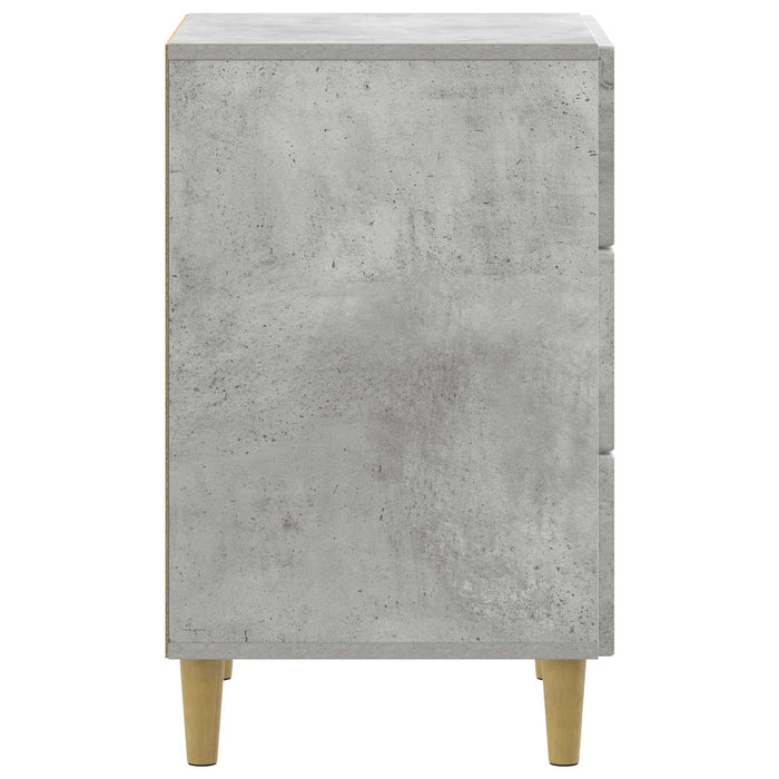 Dulap de noapte Gri Beton 43 x 41 x 66,5 cm Lemn prelucrat - WALTI WALTI
