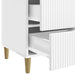 Dulap de noapte cu sertar Alb foarte lucios 43 x 41 x 66,5 cm - WALTI WALTI