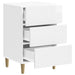 Dulap de noapte cu sertar Alb foarte lucios 43 x 41 x 66,5 cm - WALTI WALTI