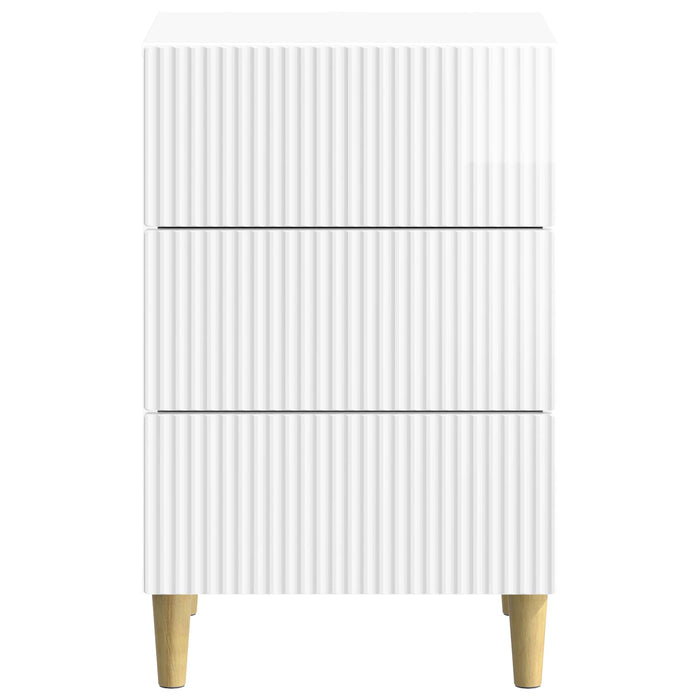 Dulap de noapte cu sertar Alb foarte lucios 43 x 41 x 66,5 cm - WALTI WALTI