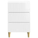 Dulap de noapte cu sertar Alb foarte lucios 43 x 41 x 66,5 cm - WALTI WALTI