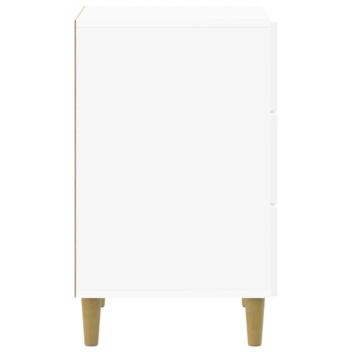 Dulap de noapte cu sertar Alb foarte lucios 43 x 41 x 66,5 cm - WALTI WALTI