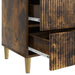 Dulap de noapte Stejar fumuriu 43 x 41 x 66,5 cm Lemn prelucrat - WALTI WALTI