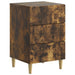 Dulap de noapte Stejar fumuriu 43 x 41 x 66,5 cm Lemn prelucrat - WALTI WALTI