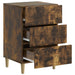 Dulap de noapte Stejar fumuriu 43 x 41 x 66,5 cm Lemn prelucrat - WALTI WALTI