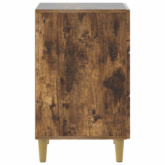 Dulap de noapte Stejar fumuriu 43 x 41 x 66,5 cm Lemn prelucrat - WALTI WALTI