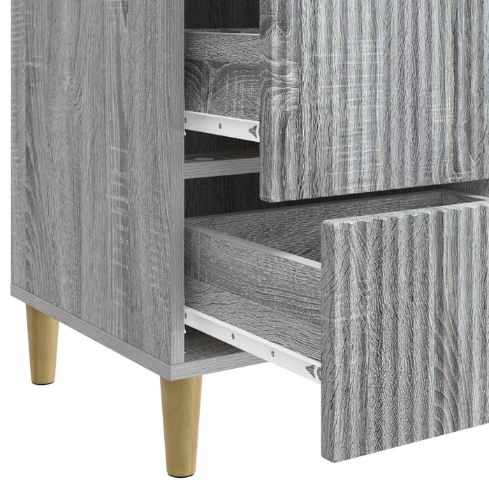Dulap de noapte Sonoma gri 43 x 41 x 66,5 cm Lemn prelucrat - WALTI WALTI
