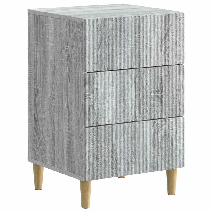Dulap de noapte Sonoma gri 43 x 41 x 66,5 cm Lemn prelucrat - WALTI WALTI
