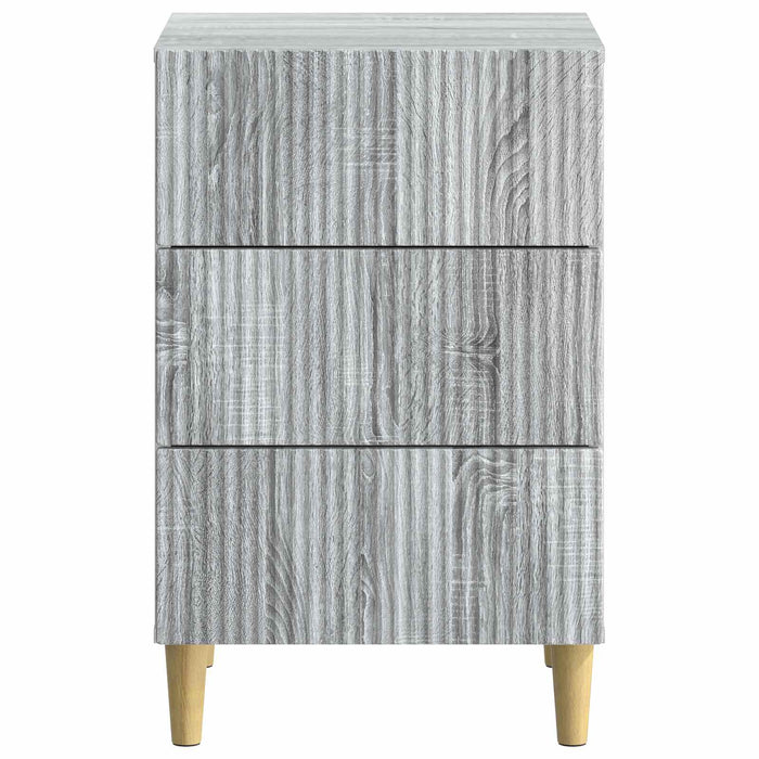 Dulap de noapte Sonoma gri 43 x 41 x 66,5 cm Lemn prelucrat - WALTI WALTI