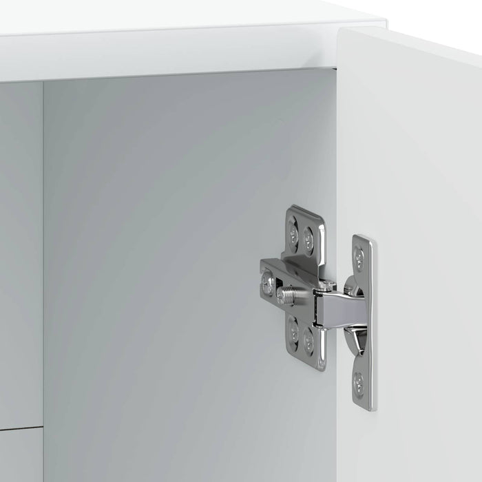 Dulap de noapte 2 pcs Alb 43 x 34,5 x 50 cm Lemn prelucrat - WALTI WALTI