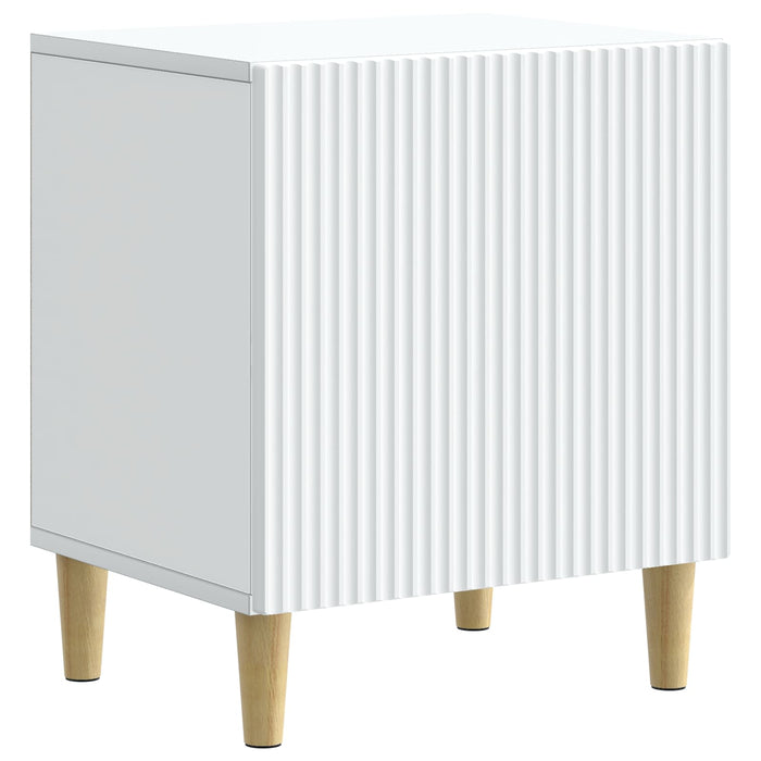 Dulap de noapte 2 pcs Alb 43 x 34,5 x 50 cm Lemn prelucrat - WALTI WALTI