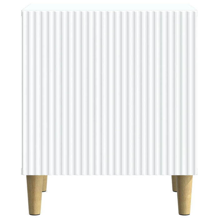 Dulap de noapte 2 pcs Alb 43 x 34,5 x 50 cm Lemn prelucrat - WALTI WALTI