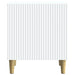 Dulap de noapte 2 pcs Alb 43 x 34,5 x 50 cm Lemn prelucrat - WALTI WALTI