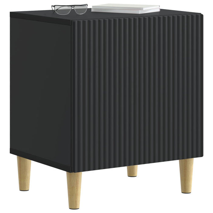 Dulap de noapte Negru 43 x 34,5 x 50 cm Lemn prelucrat - WALTI WALTI