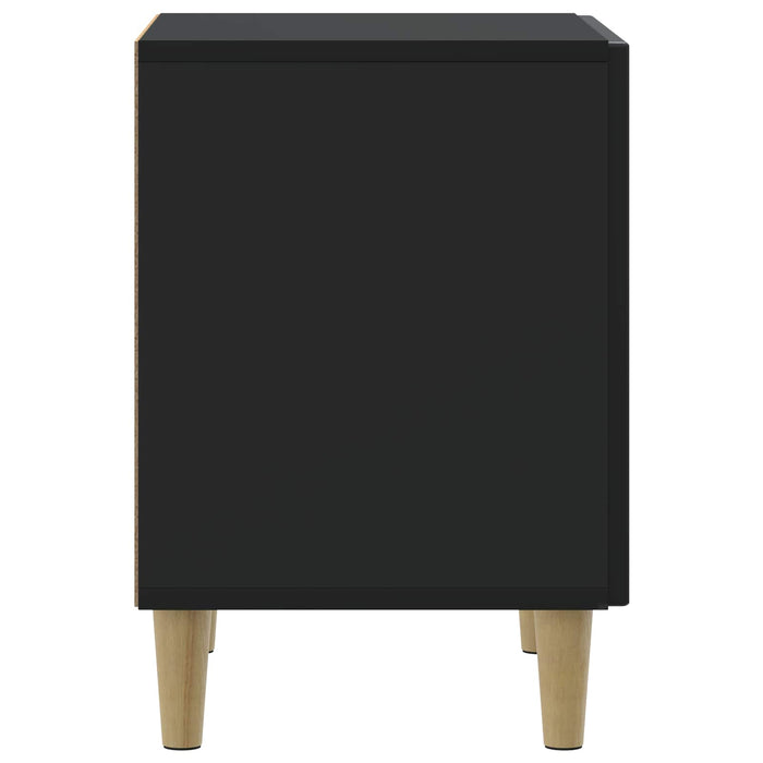 Dulap de noapte Negru 43 x 34,5 x 50 cm Lemn prelucrat - WALTI WALTI
