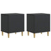 Dulap de noapte 2 pcs Negru 43 x 34,5 x 50 cm Lemn prelucrat - WALTI WALTI