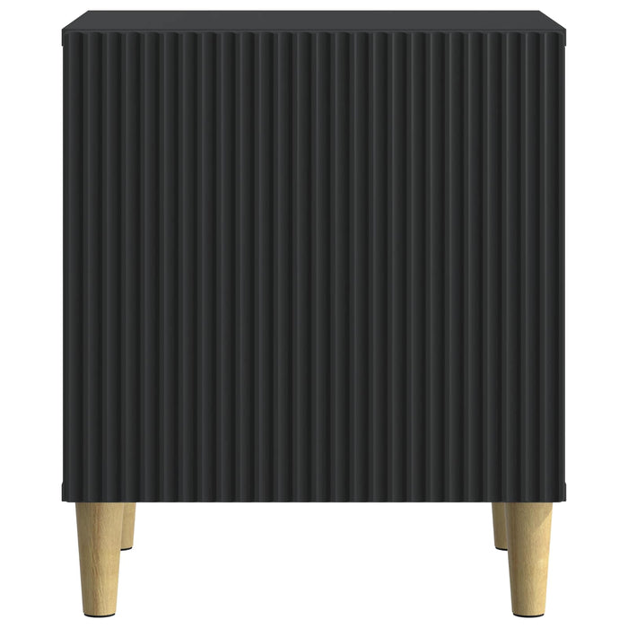 Dulap de noapte 2 pcs Negru 43 x 34,5 x 50 cm Lemn prelucrat - WALTI WALTI