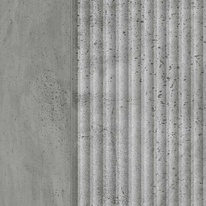 Dulap de noapte Gri Beton 43 x 34,5 x 50 cm Lemn prelucrat - WALTI WALTI