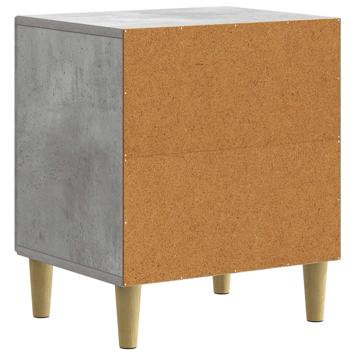 Dulap de noapte Gri Beton 43 x 34,5 x 50 cm Lemn prelucrat - WALTI WALTI