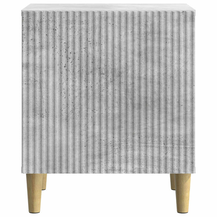 Dulap de noapte Gri Beton 43 x 34,5 x 50 cm Lemn prelucrat - WALTI WALTI