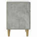 Dulap de noapte Gri Beton 43 x 34,5 x 50 cm Lemn prelucrat - WALTI WALTI