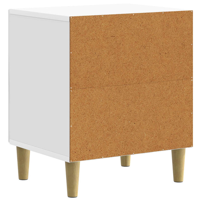 Dulap de noapte Alb foarte lucios 43 x 34,5 x 50 cm - WALTI WALTI