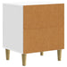 Dulap de noapte Alb foarte lucios 43 x 34,5 x 50 cm - WALTI WALTI