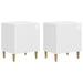 Dulap de noapte 2 pcs Alb foarte lucios 43 x 34,5 x 50 cm - WALTI WALTI