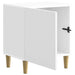 Dulap de noapte 2 pcs Alb foarte lucios 43 x 34,5 x 50 cm - WALTI WALTI