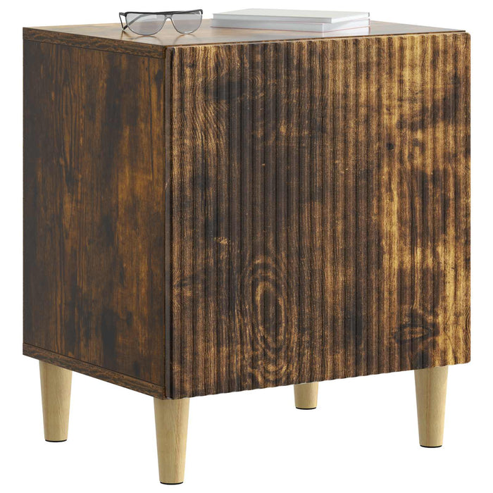 Dulap de noapte Stejar fumuriu 43 x 34,5 x 50 cm Lemn prelucrat - WALTI WALTI