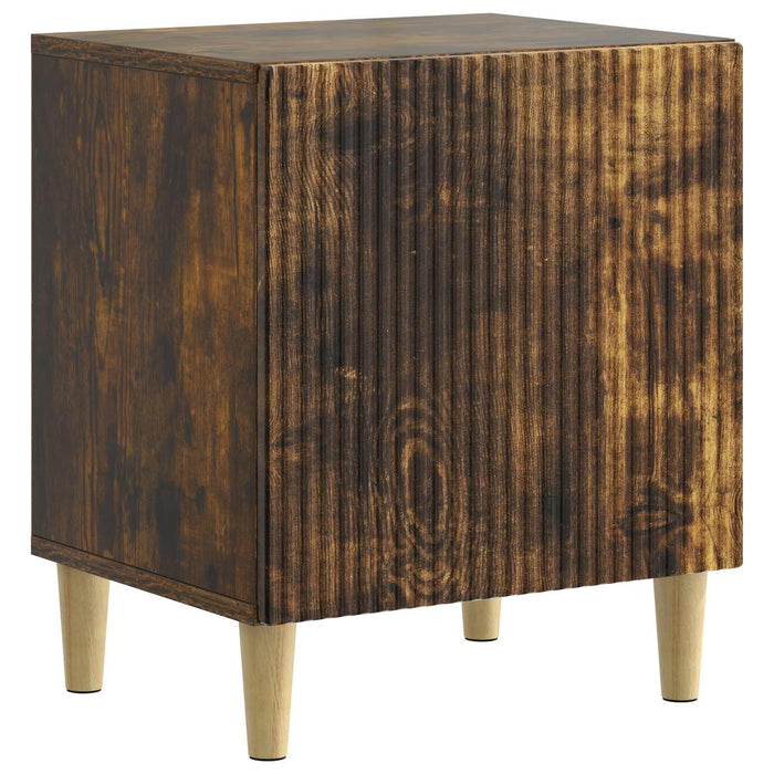 Dulap de noapte 2 pcs Stejar fumuriu 43 x 34,5 x 50 cm - WALTI WALTI