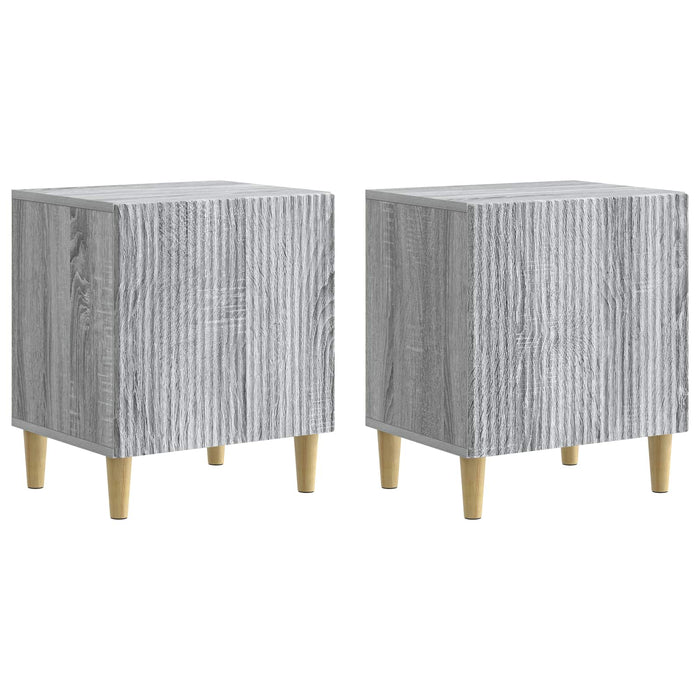 Dulap de noapte 2 pcs Sonoma gri 43 x 34,5 x 50 cm - WALTI WALTI