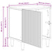 Dulap de noapte 2 pcs Sonoma gri 43 x 34,5 x 50 cm - WALTI WALTI